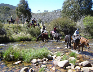 crossing Eucumbene River