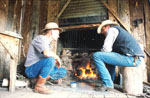 inside a mountain hut